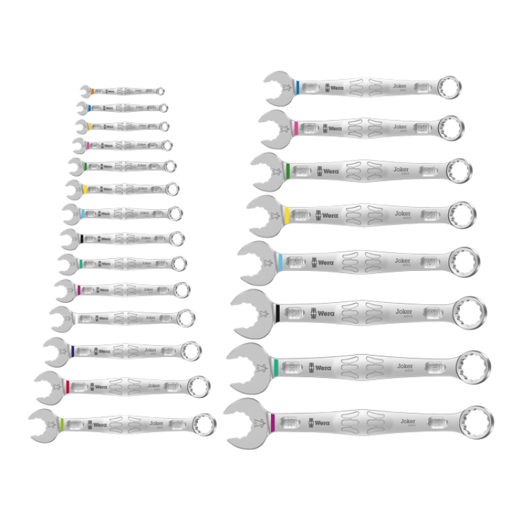 Набір комбінованих гайкових ключів WERA 6003 Joker 22 Set 1, 05020232001