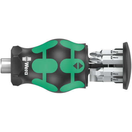 Ручка-бітотримач WERA Kraftform Kompakt Stubby Magazin 5, 05008878001