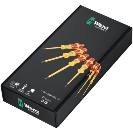 Набір викруток Wera Kraftform 1060 i/1065 i/6 VDE , 6 викруток, 05051576001