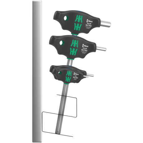 Набір викруток з поперечною ручкою WERA 454/7 HF Set 2, Hex-Plus з фіксуючою функцією, 7 предметів, 05023453001