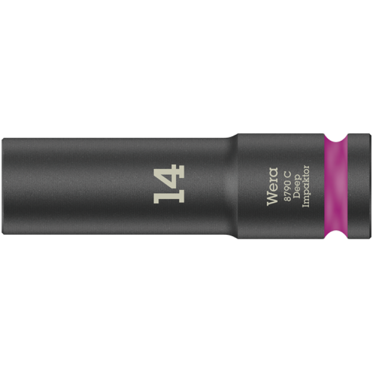 Торцева головка Wera 8790 C Impaktor Deep 1/2", подовжена, 14.0x83мм, 05004831001