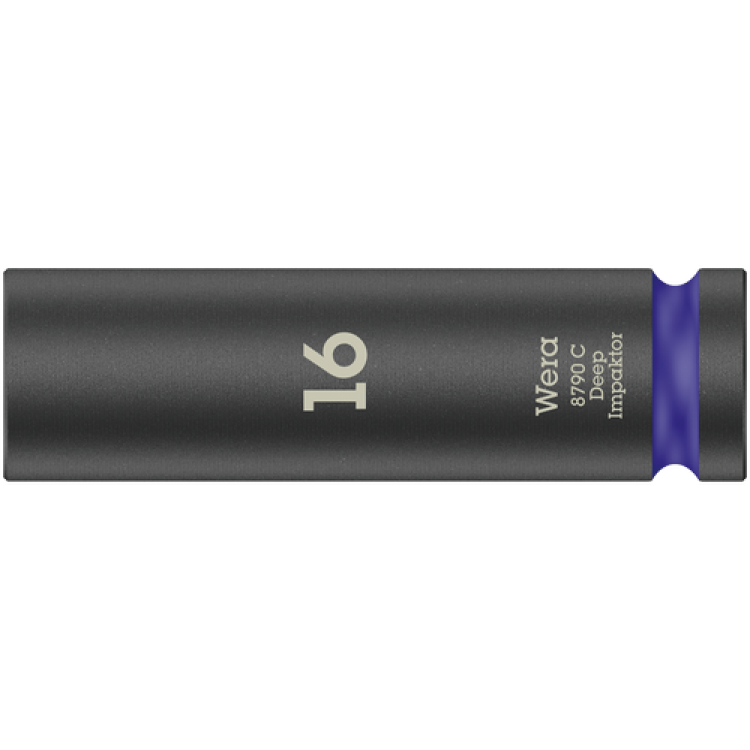 Торцева головка Wera 8790 C Impaktor Deep 1/2", подовжена, 16.0x83мм, 05004833001