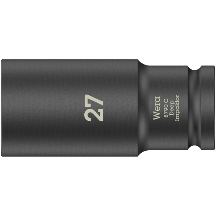Торцева головка Wera 8790 C Impaktor Deep 1/2", подовжена, 27.0x83мм, 05004840001