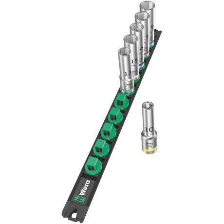 Набір торцевих головок Wera C Deep 1 1/2", 6 предметів, 05005470001, подовжені