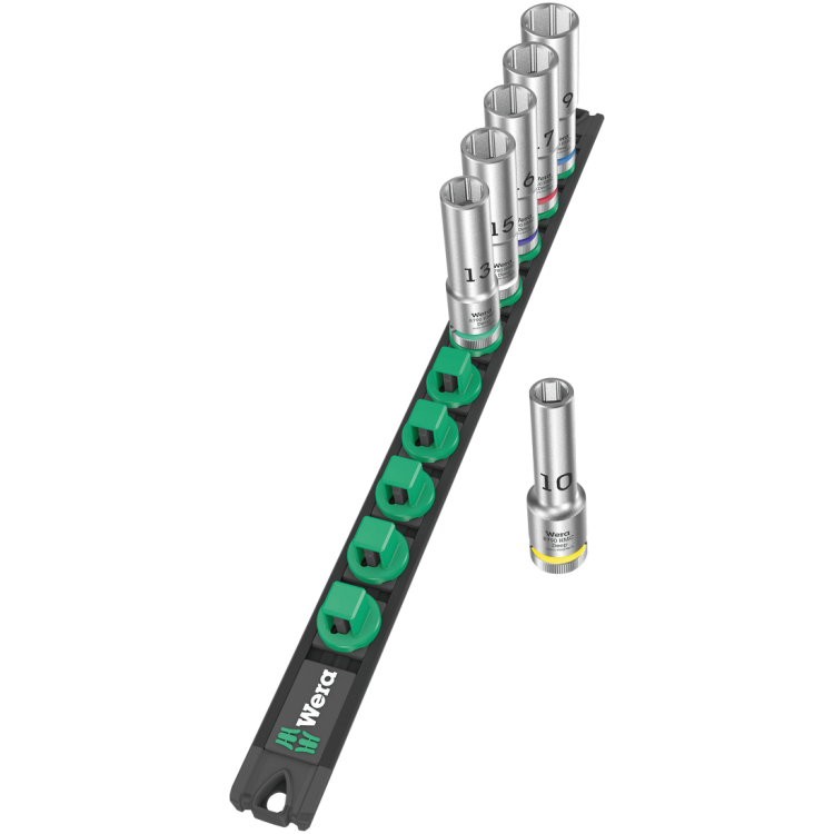 Набір торцевих головок Wera C Deep 1 1/2", 6 предметів, 05005470001, подовжені
