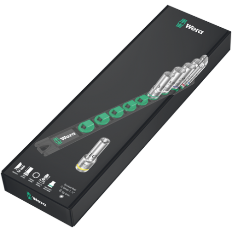 Набір торцевих головок Wera C Deep 1 1/2", 6 предметів, 05005470001, подовжені