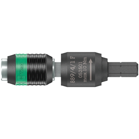 Бітотримач WERA Rapidaptor 889/4/1 F, з муфтою вільного ходу для динамометричної викрутки пістолетної форми, 05052501001