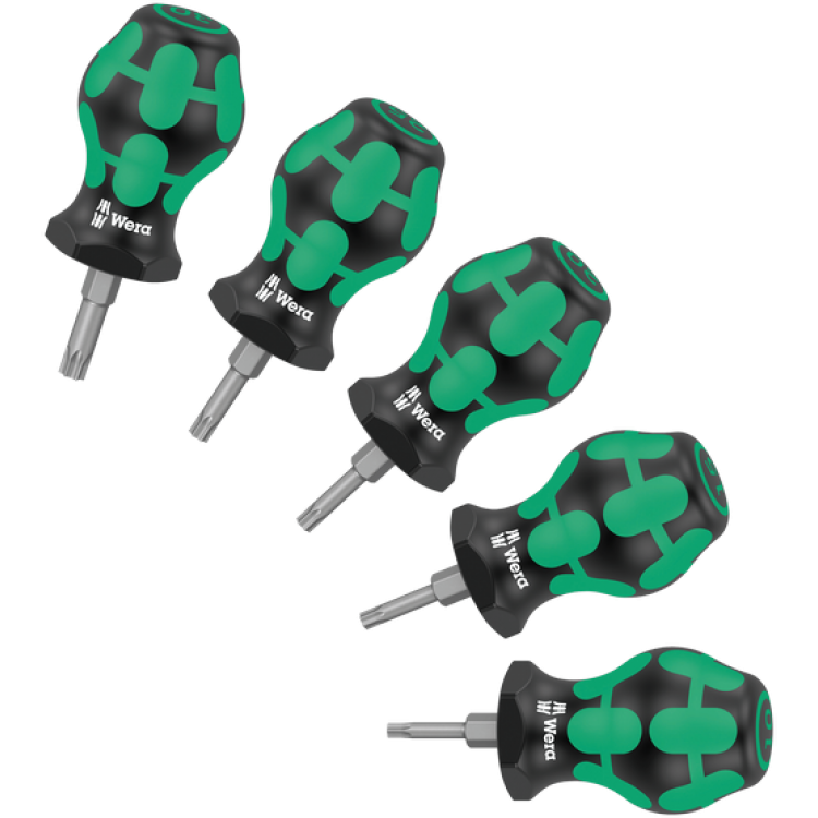 Набір коротких викруток TORX® WERA, Stubby Set TX 1, 05008876001