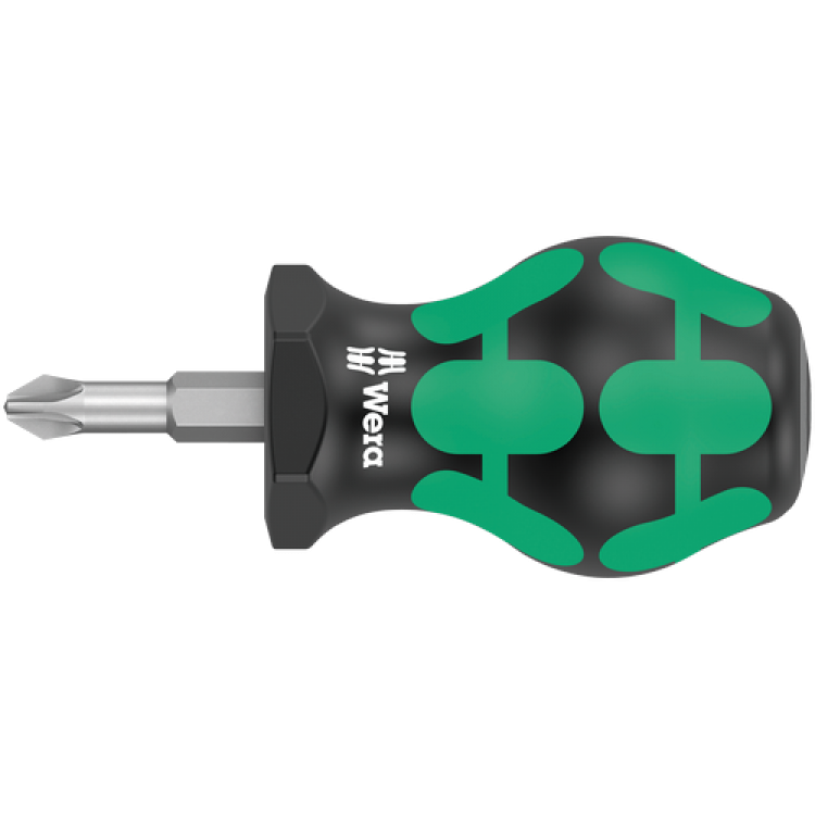 Викрутка хрестова для карбюраторів WERA, 355 PZ Stubby, PZ2×54мм, 05008854001