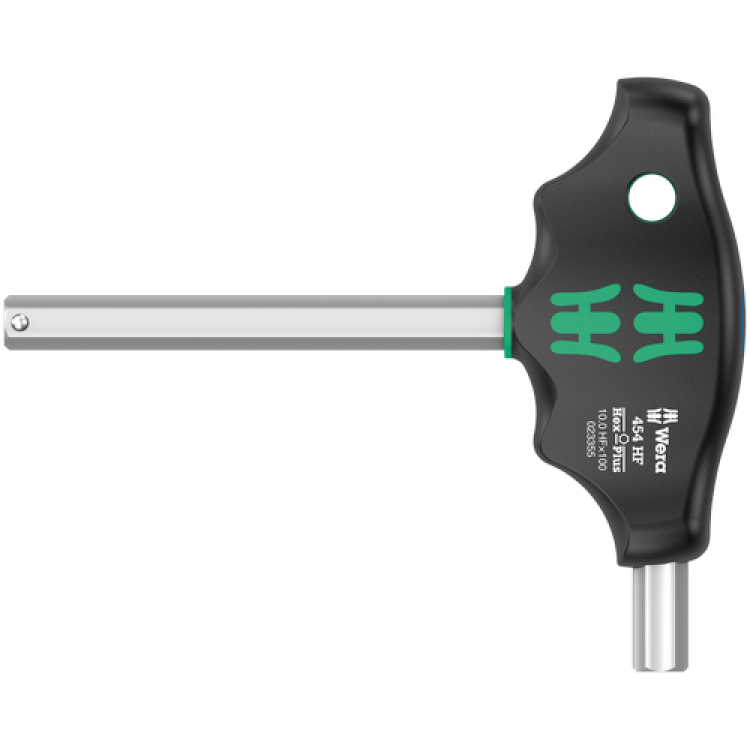 Шестигранна викрутка Wera з поперечною ручкою, Hex-Plus 454 HF, з фіксуючою функцією, 10×100мм, 05023354001