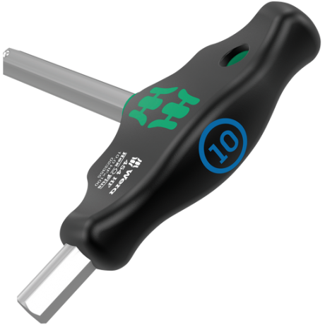 Шестигранна викрутка Wera з поперечною ручкою, Hex-Plus 454 HF, з фіксуючою функцією, 10×200мм, 05023355001