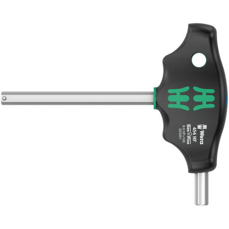 Шестигранна викрутка Wera з поперечною ручкою, Hex-Plus 454 HF, з фіксуючою функцією, 8×100мм, 05023351001