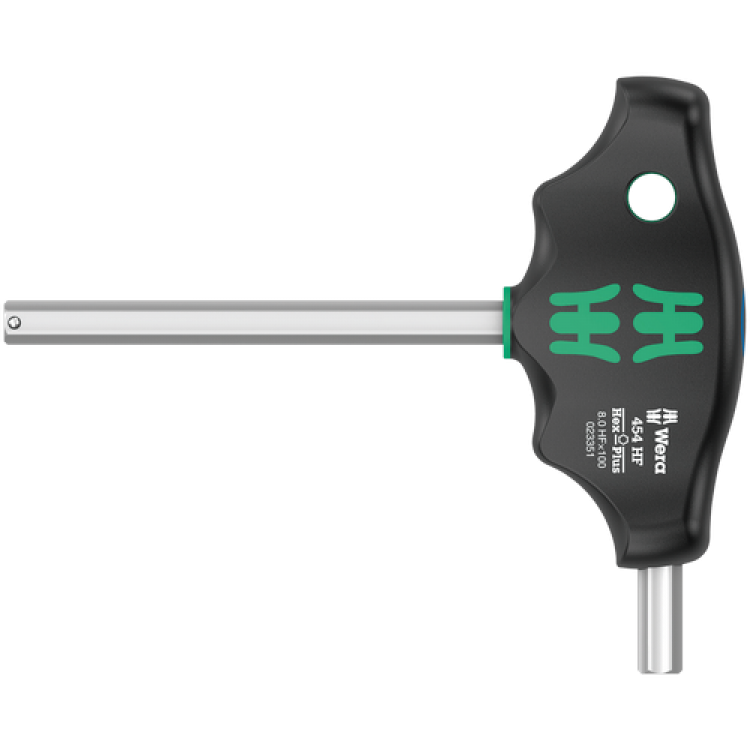 Шестигранна викрутка Wera з поперечною ручкою, Hex-Plus 454 HF, з фіксуючою функцією, 8×100мм, 05023351001