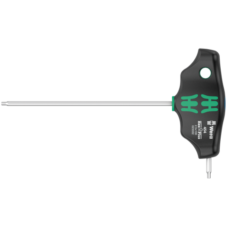 Шестигранна викрутка Wera з поперечною ручкою, Hex-Plus 454, 2.5×100мм, 05023332001