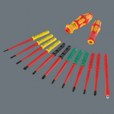 Викрутка зі змінними насадками та головками WERA Kraftform Kompakt VDE 24 Allrounder Set 1, 05006632001