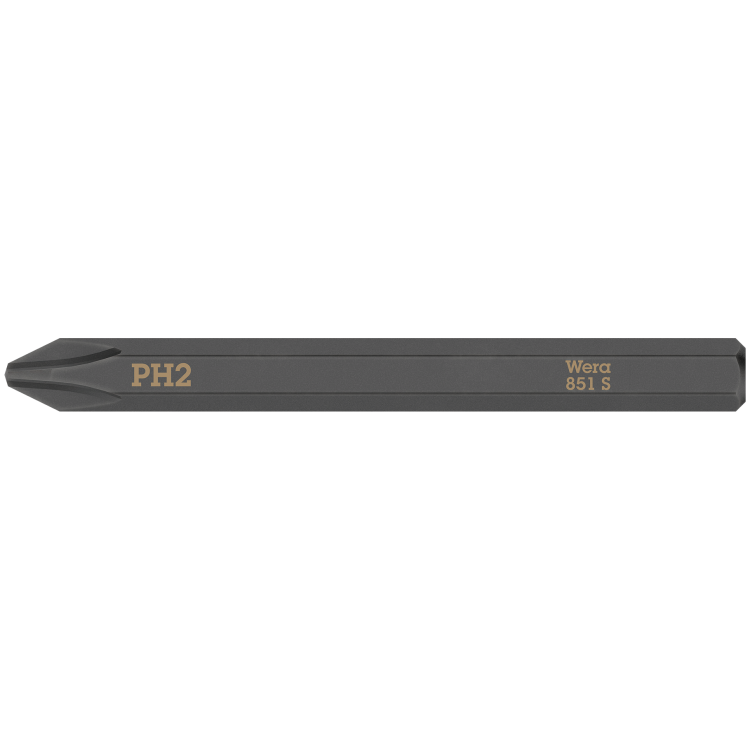 Біта WERA 851 S для ударної викрутки-гайковерта 921, Phillips PH 2×70мм, 05018161001
