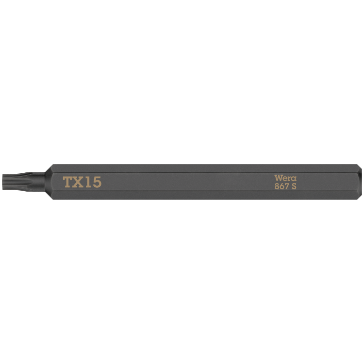 Біта WERA 867 S для ударної викрутки-гайковерта 921, тип наконечника TORX® TX15×70, 05018166001
