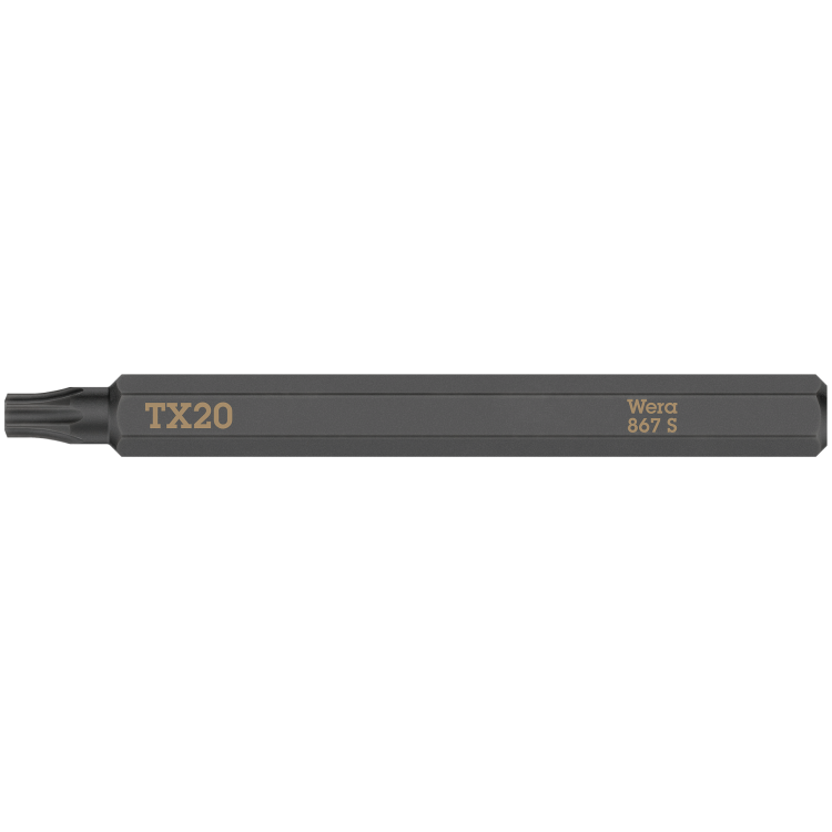 Біта WERA 867 S для ударної викрутки-гайковерта 921, тип наконечника TORX® TX20×70, 05018167001