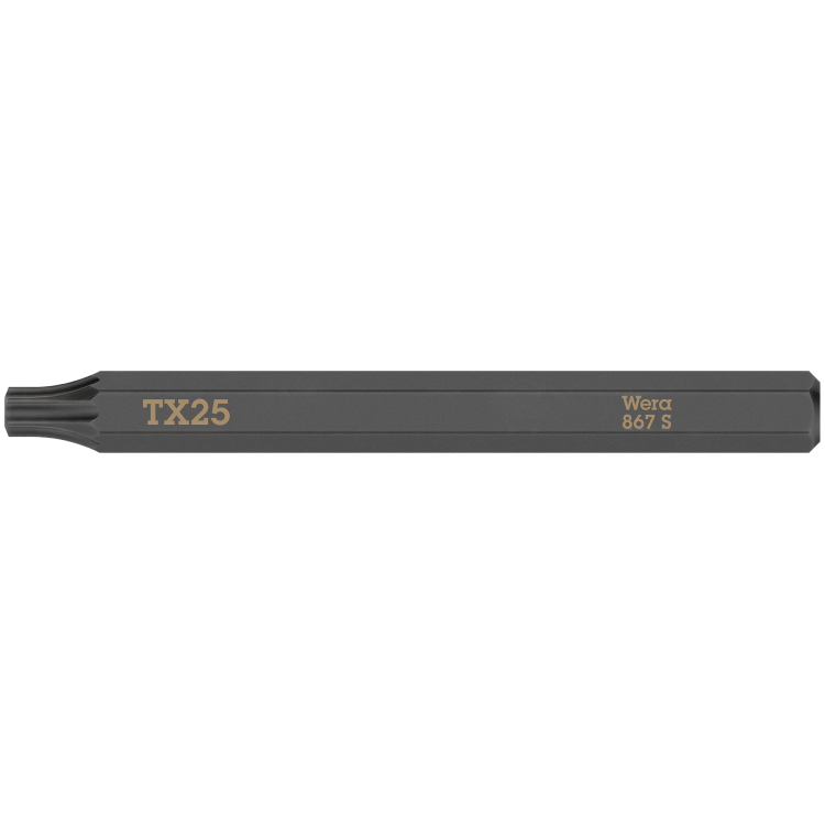 Біта WERA 867 S для ударної викрутки-гайковерта 921, тип наконечника TORX® TX25×70, 05018168001
