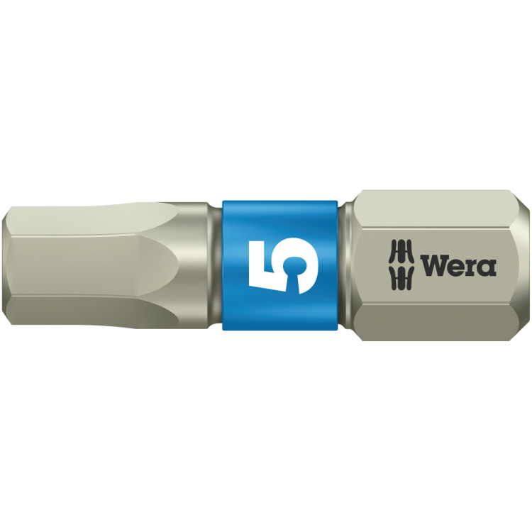 Біта WERA 3840/1 TS, нержавіюча сталь, 05071075001, 5.0×25