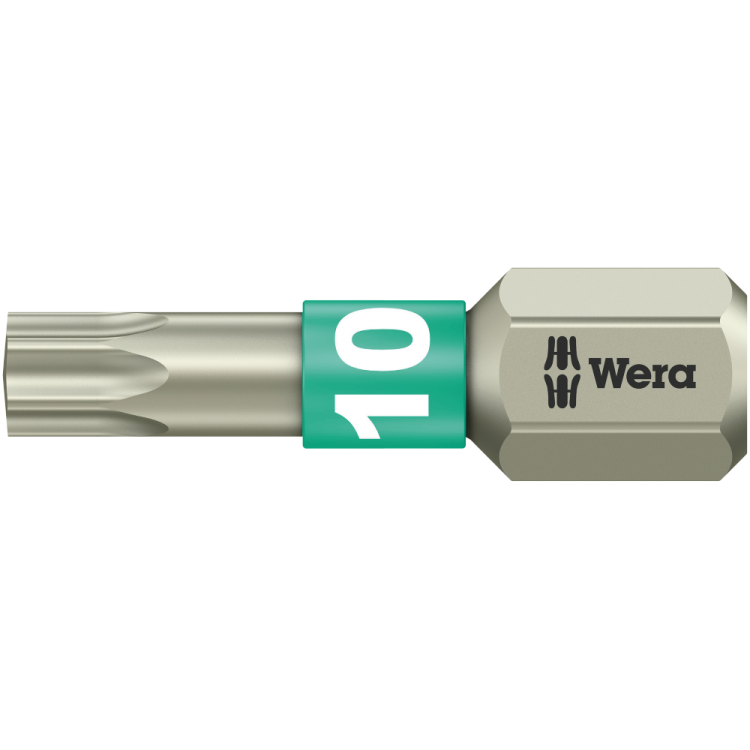 Біта WERA 3867/1 TS TORX® нержавіюча сталь, 05071032001, TX10×25