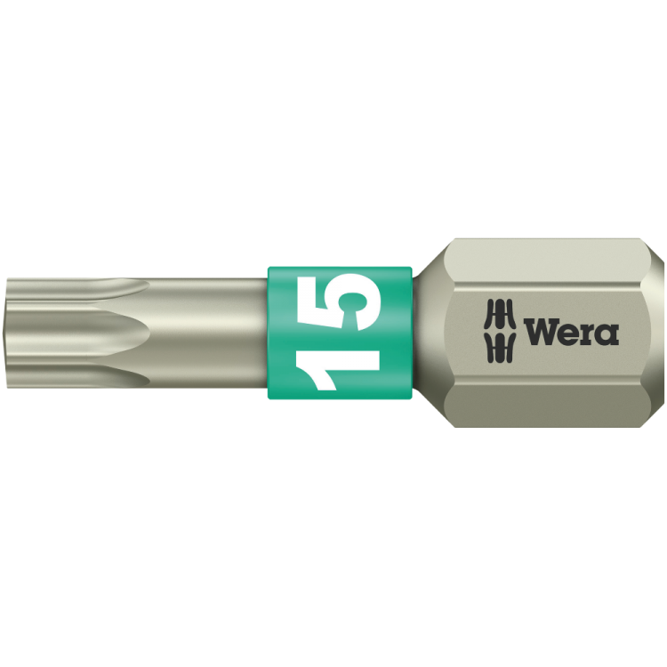 Біта WERA 3867/1 TS TORX® нержавіюча сталь, 05071033001, TX15×25