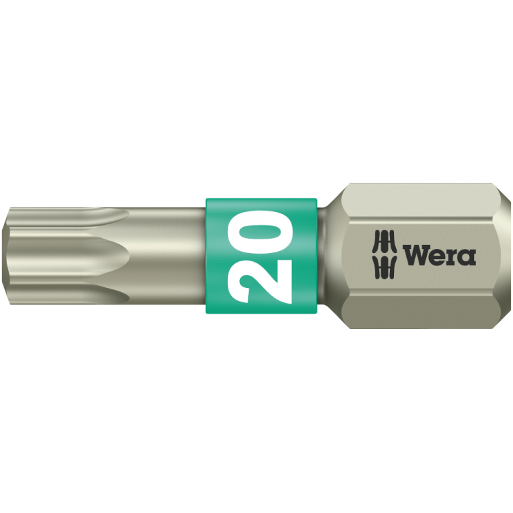Біта WERA 3867/1 TS TORX® нержавіюча сталь, 05071034001, TX20×25