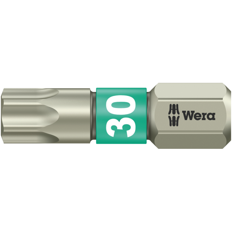 Біта WERA 3867/1 TS TORX® нержавіюча сталь, 05071037001, TX30×25