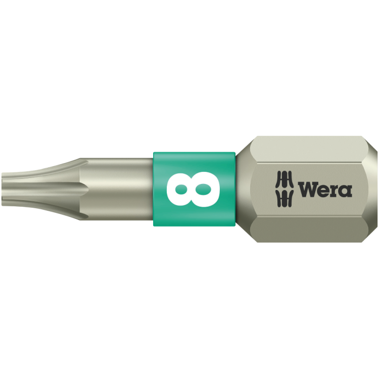 Біта WERA 3867/1 TS TORX® нержавіюча сталь, 05071030001, TX8×25