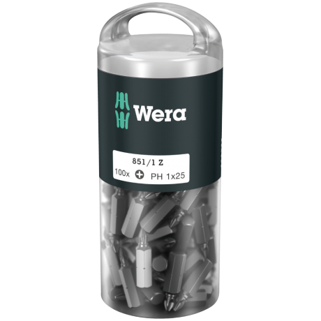 Біти WERA 851/1 Z PH, 05072441001, 100×PH2×25