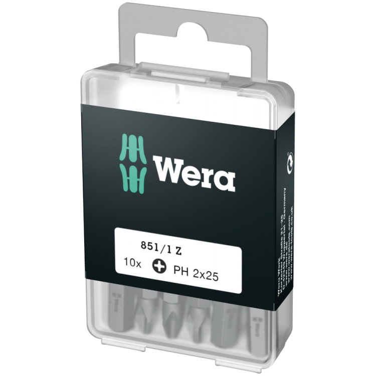 Біти WERA 851/1 Z DIY, 05072400001, 10×PH1×25