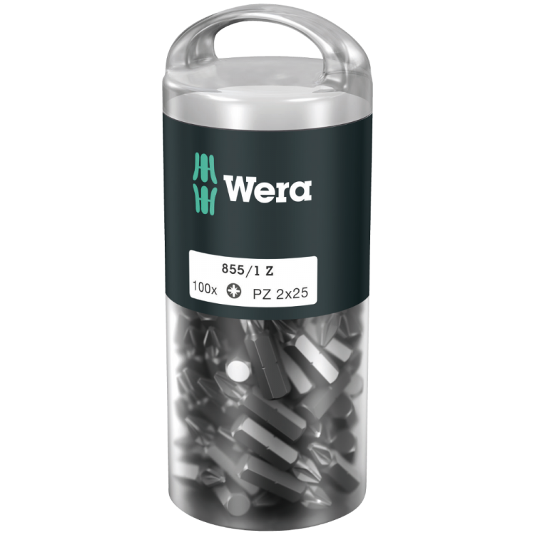 Біти WERA 855/1 Z DIY, 05072444001, 100×PZ2×25