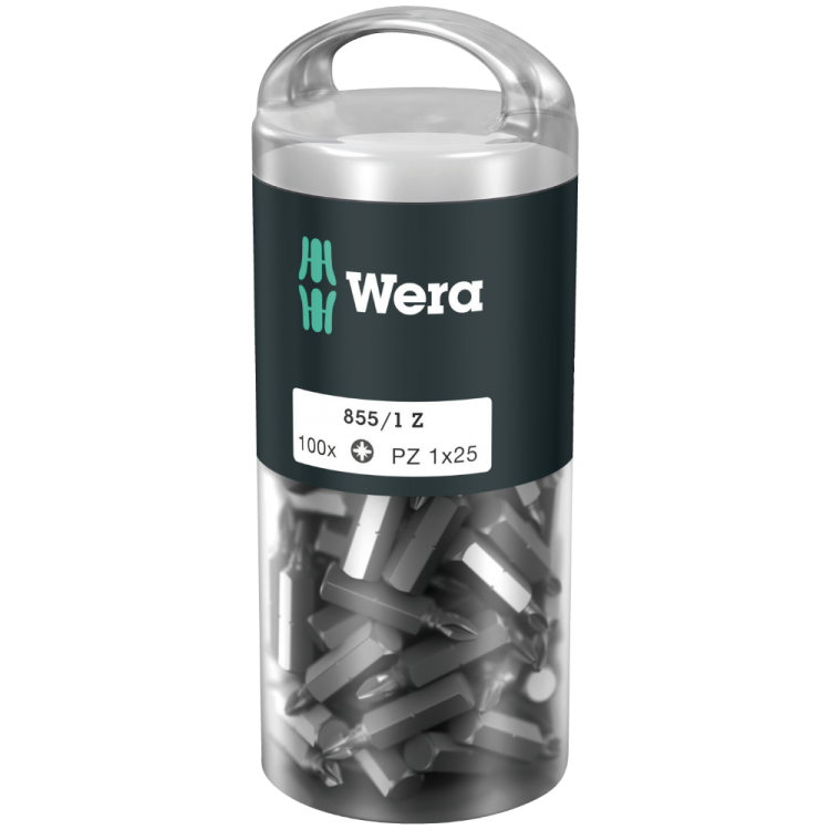 Біти WERA 855/1 Z DIY, 05072443001, 100×PZ1×25