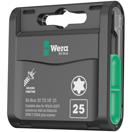Набір біт WERA Bit-Box 20 TX HF, 05057777001, TX20x25мм