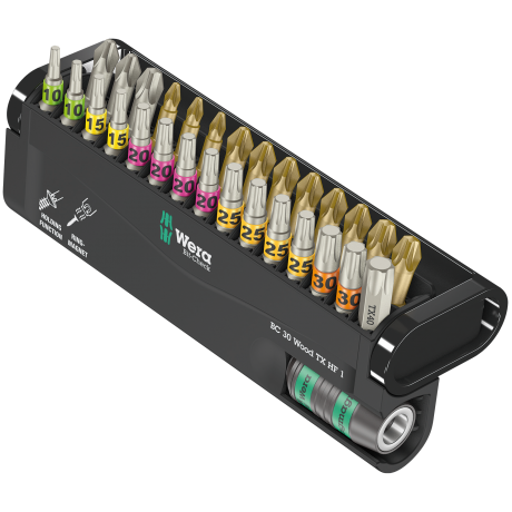 Набір біт WERA Bit-Check 30 Wood TX HF 1, 05057436001