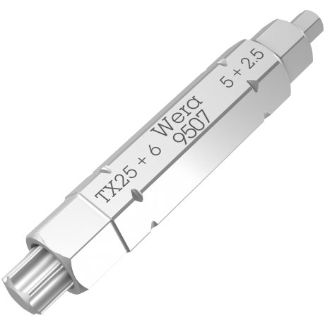 Біта WERA 9507 SB "4-в-1", HEX 2.5; 5; 6 x TX 25 x 37мм, 05073202001