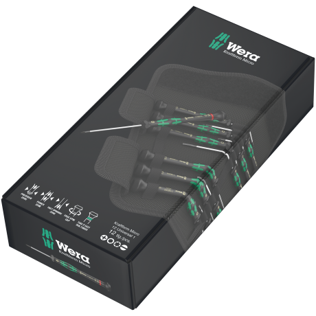 Набір викруток для електронників WERA Kraftform Micro 12 Universal 1, 05073675001