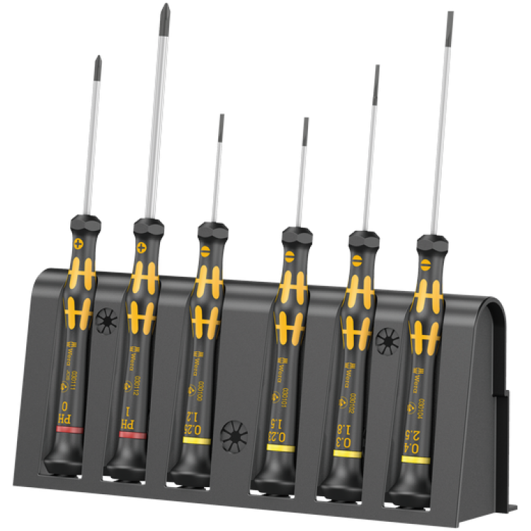 Набір викруток для електронщика + підставка Wera 1578 A/6 ESD, 05030170001