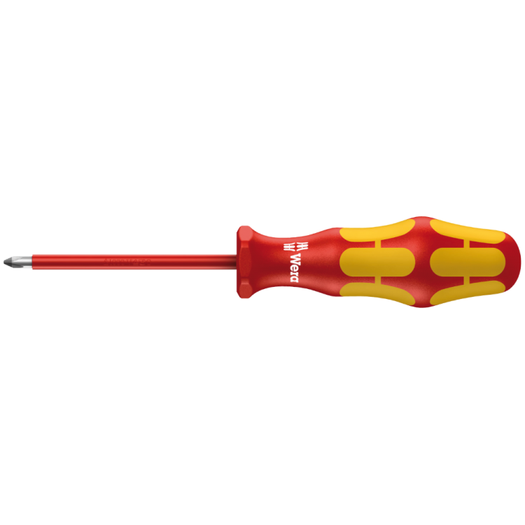 Викрутка ізольована Pozidriv, WERA 165 i PZ VDE, 05006160001, PZ0×80мм