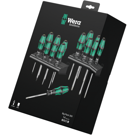 Набір викруток WERA KRAFTFORM BIG PACK 300, 05105630001