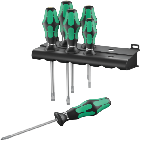 Набір викруток WERA KRAFTFORM PLUS 334/6 RACK, 05105650001