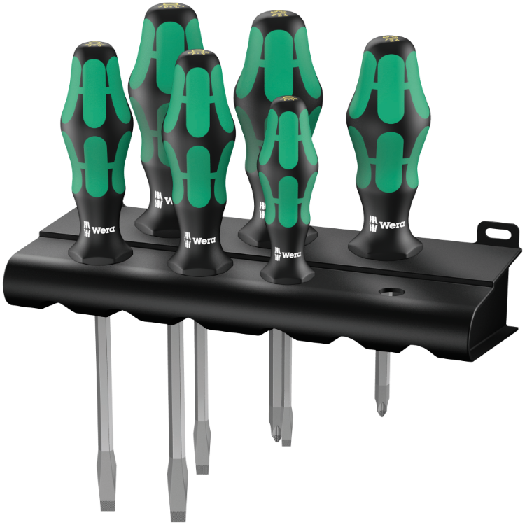 Набір викруток WERA KRAFTFORM PLUS 334/355 SK/6 RACK, 05007681001