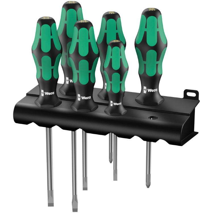Набір викруток WERA KRAFTFORM PLUS 334/355/6 RACK, 05105656001