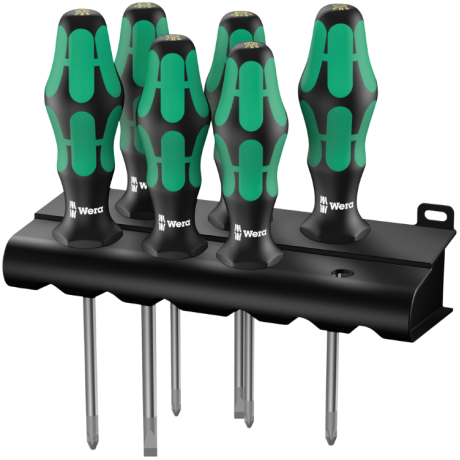 Набір викруток WERA KRAFTFORM PLUS 335/350/355/6 RACK, 05105622001