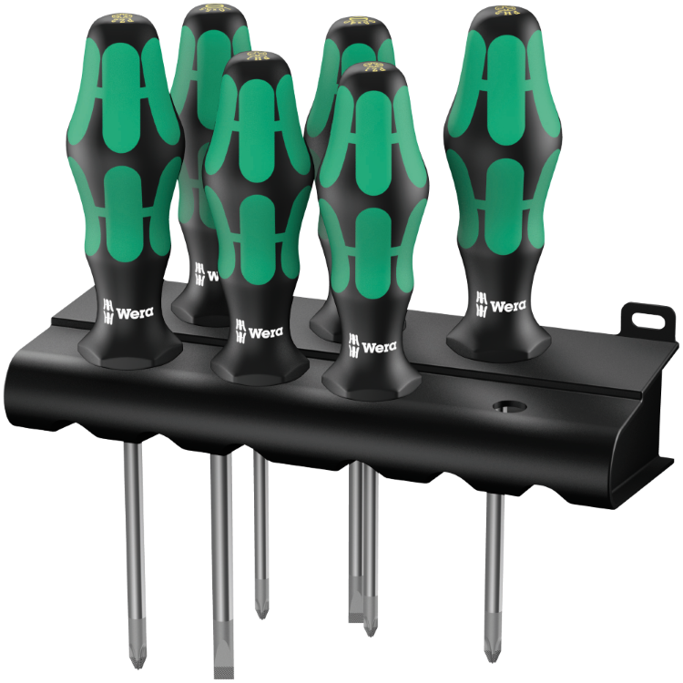Набір викруток WERA KRAFTFORM PLUS 335/350/355/6 RACK, 05105622001