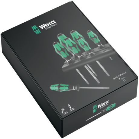 Набір викруток з функцією фіксації WERA KRAFTFORM PLUS 367/7 TORX HF, 05223161001