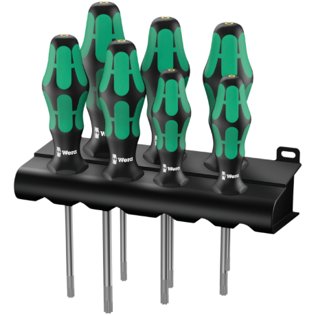 Набір викруток з функцією фіксації WERA KRAFTFORM PLUS 367/7 TORX HF, 05223161001