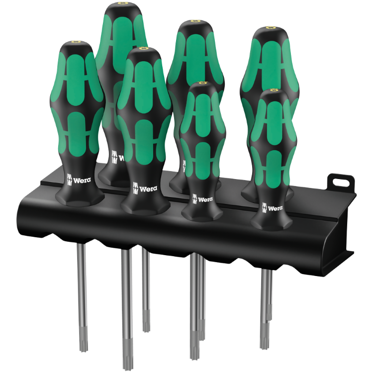 Набір викруток з функцією фіксації WERA KRAFTFORM PLUS 367/7 TORX HF, 05223161001