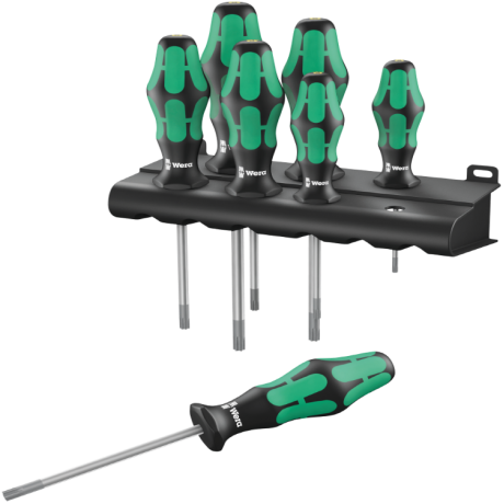 Набір викруток з функцією фіксації WERA KRAFTFORM PLUS 367/7 TORX HF, 05223161001