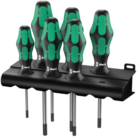 Набір викруток з функцією фіксації WERA KRAFTFORM PLUS 367/6 TORX HF, 05028059001